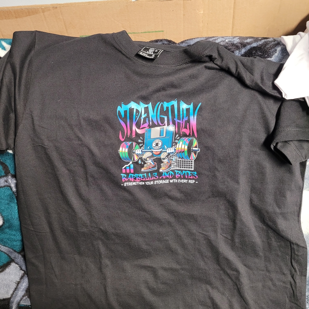 Black Strengthen Graphic T-Shirt
